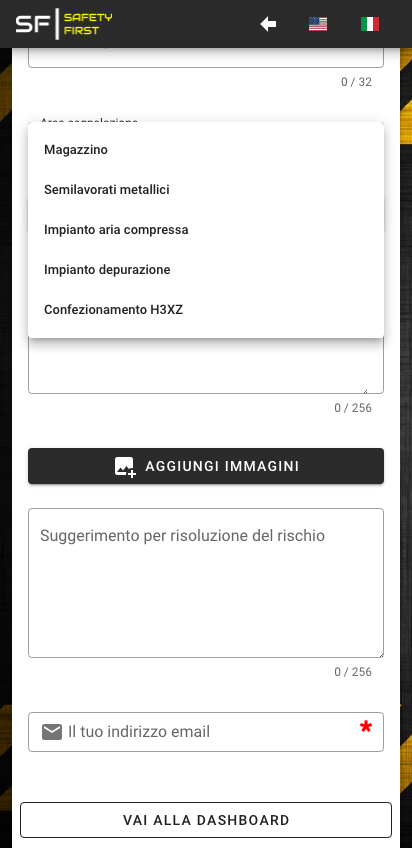 Selezione area